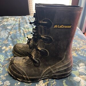 La Crosse Men’s Rubber Boots Buckles Size 8